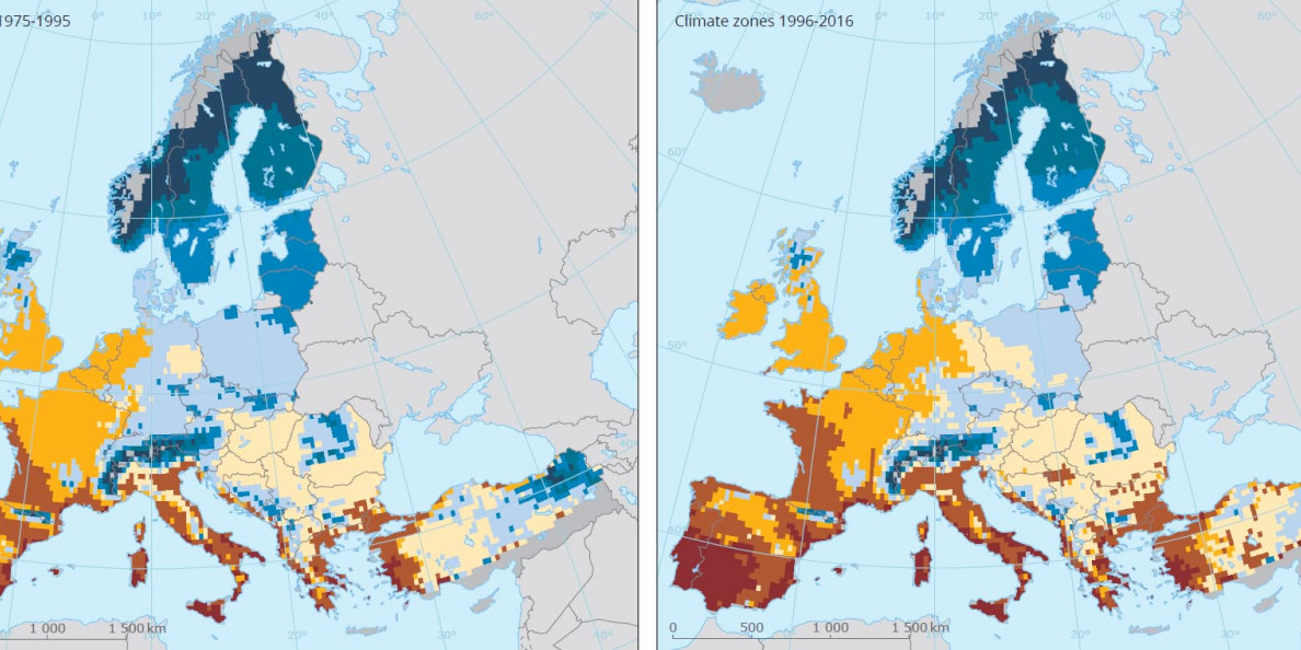 Climate change to impact European agriculture as climate zones migrate north